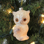 Holiday Ornament Flocked Owl Ornament - - SBKGifts.com