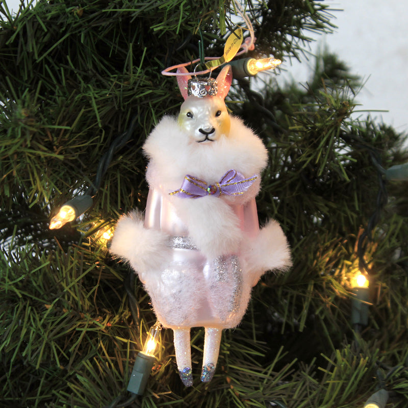 Holiday Ornament Festively Chic Bunny - - SBKGifts.com
