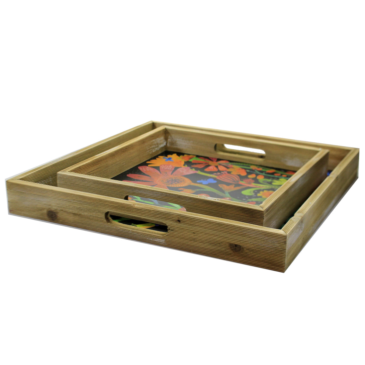 Home Decor Folk Art Nesting Trays - - SBKGifts.com