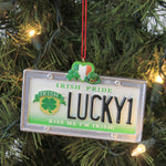 Holiday Ornament Lucky1 License Plate - - SBKGifts.com