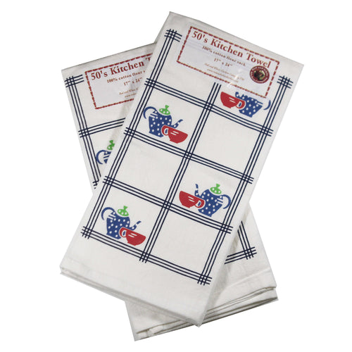 Red And White Kitchen Country Coffee Towel - - SBKGifts.com
