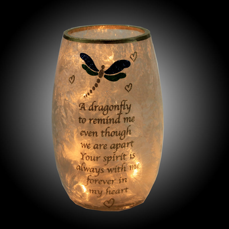 Stony Creek Dragonfly Pre-Lit Small Vase - - SBKGifts.com
