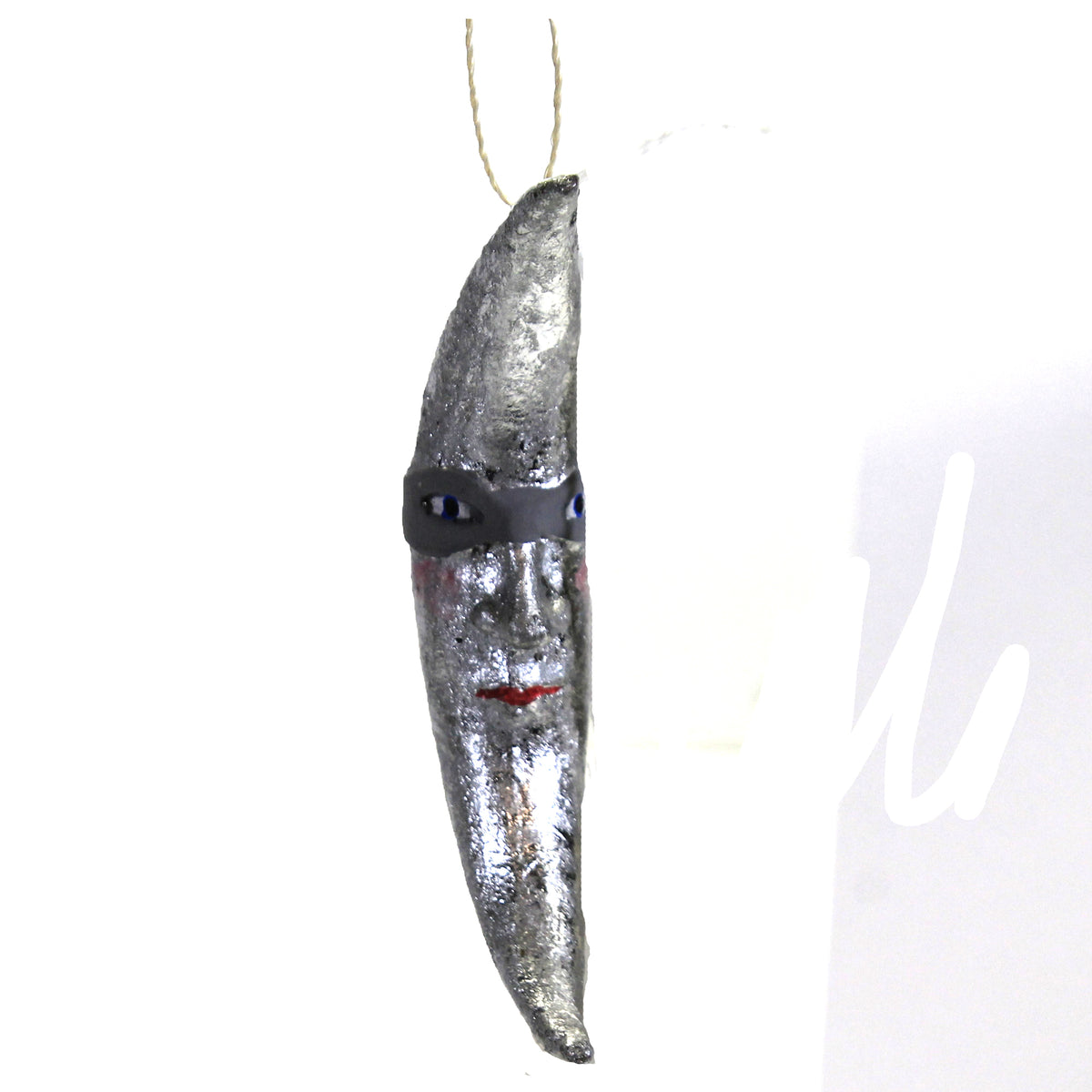 Silver Foil Crescent Moon 49459