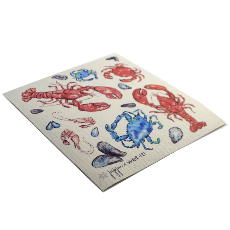 Swedish Dish Cloth Shellfish Selection - - SBKGifts.com