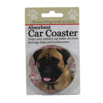 Bullmastiff Car Coaster - One Car Coaster 2.5 Inch, Sandstone - Absorbant Dog Pet 23179 (49509)