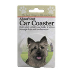 Cairn Terrier Car Coaster - One Car Coaster 2.5 Inch, Sandstone - Absorbant Pet Dog 2319 (49510)