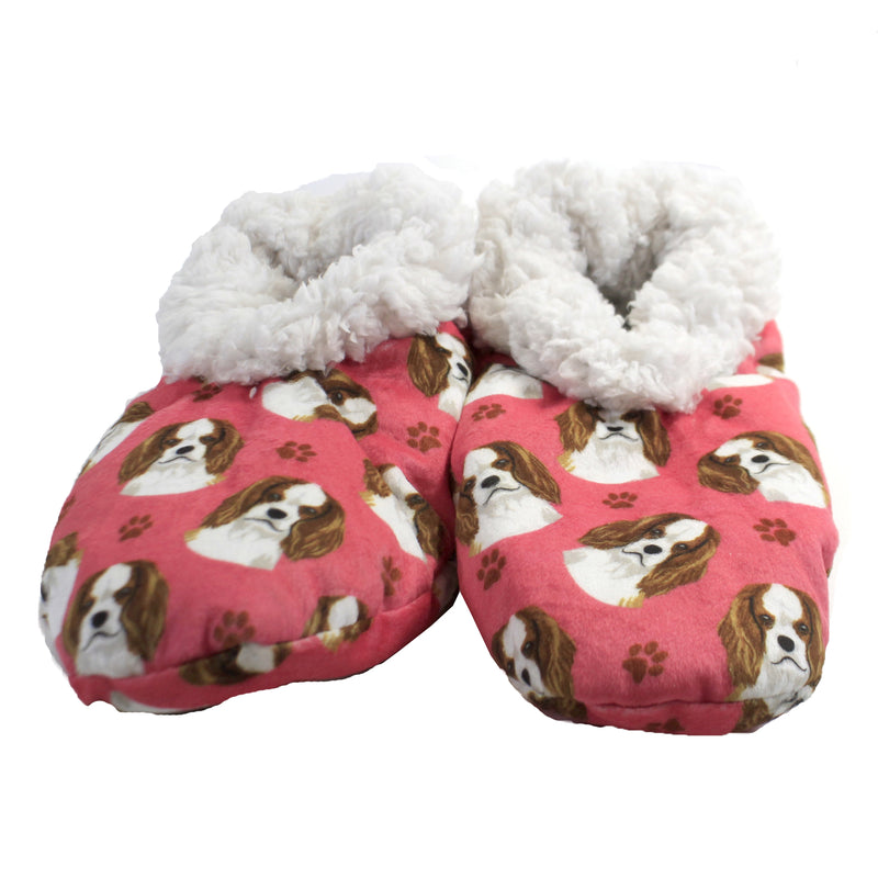 Apparel King Charles Cavalier Slippers Polyester Non-Slip Comfy Warm 28118.