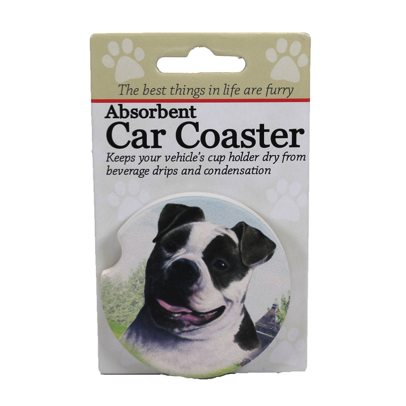 American Bulldog Coaster - One Car Coaster 2.5 Inch, Sandstone - Absorbant 231110 (49531)