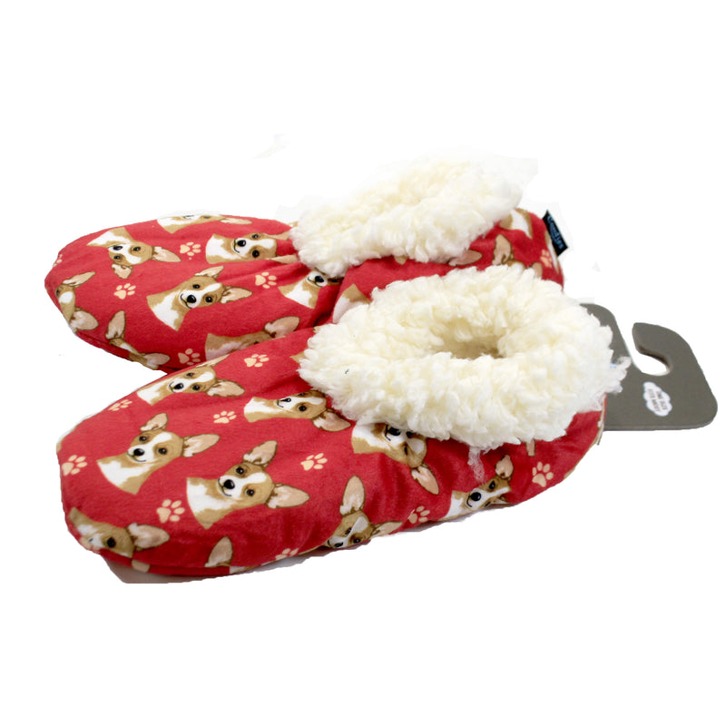 Apparel Fawn Chihuahua Slippers - - SBKGifts.com