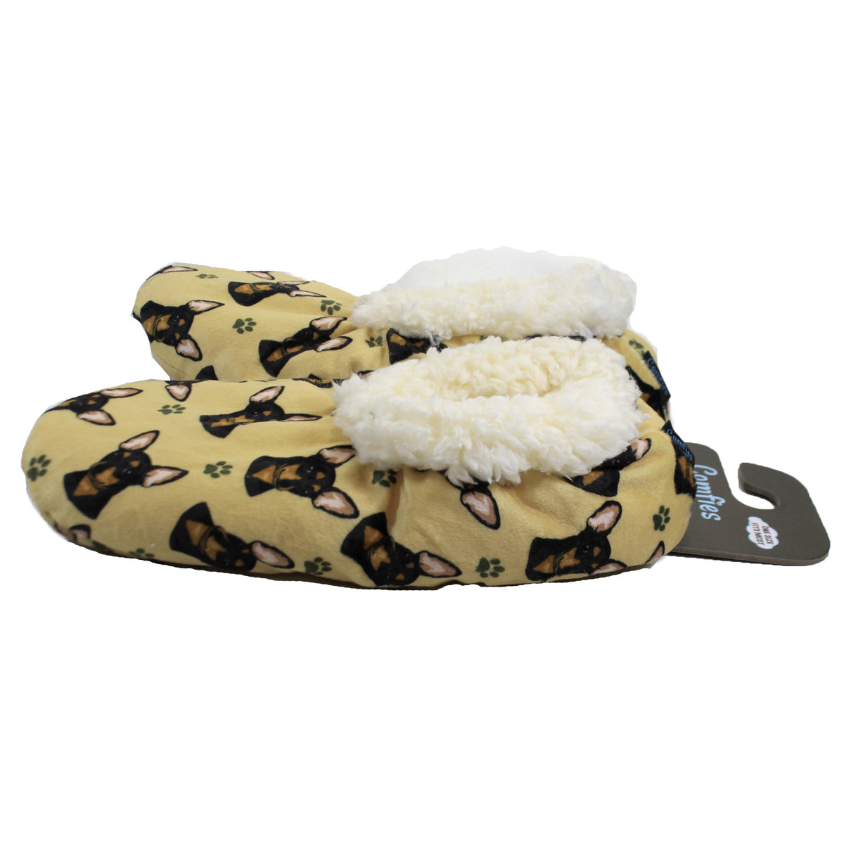 Apparel Black Chihuahua Slippers - - SBKGifts.com