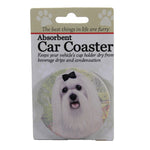 Car Coaster Maltese Car Coaster Sandstone Absorbant 23124