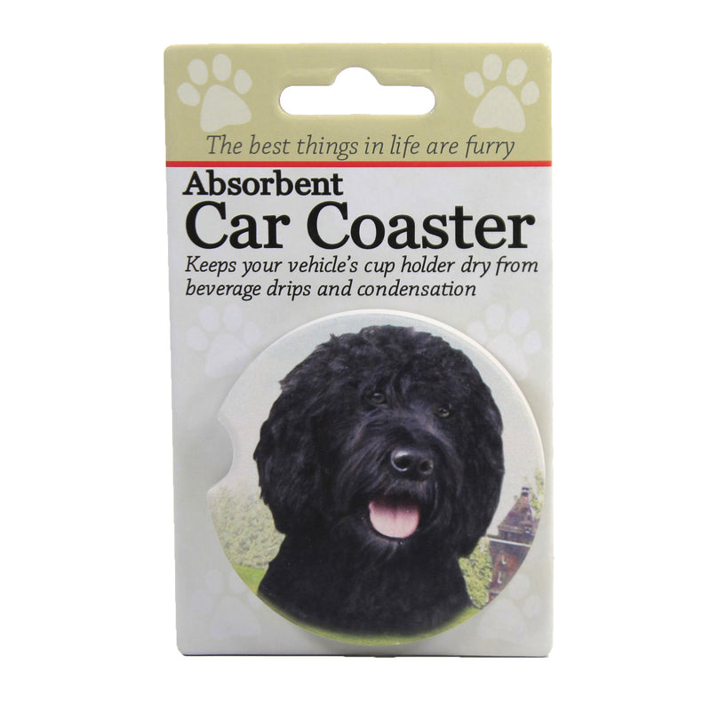 Car Coaster Black Labradoodle Coaster Sandstone Absorbant 231121