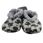 Apparel Black Labrador Slipper Polyester Non-Slip Comfy Warm 28121