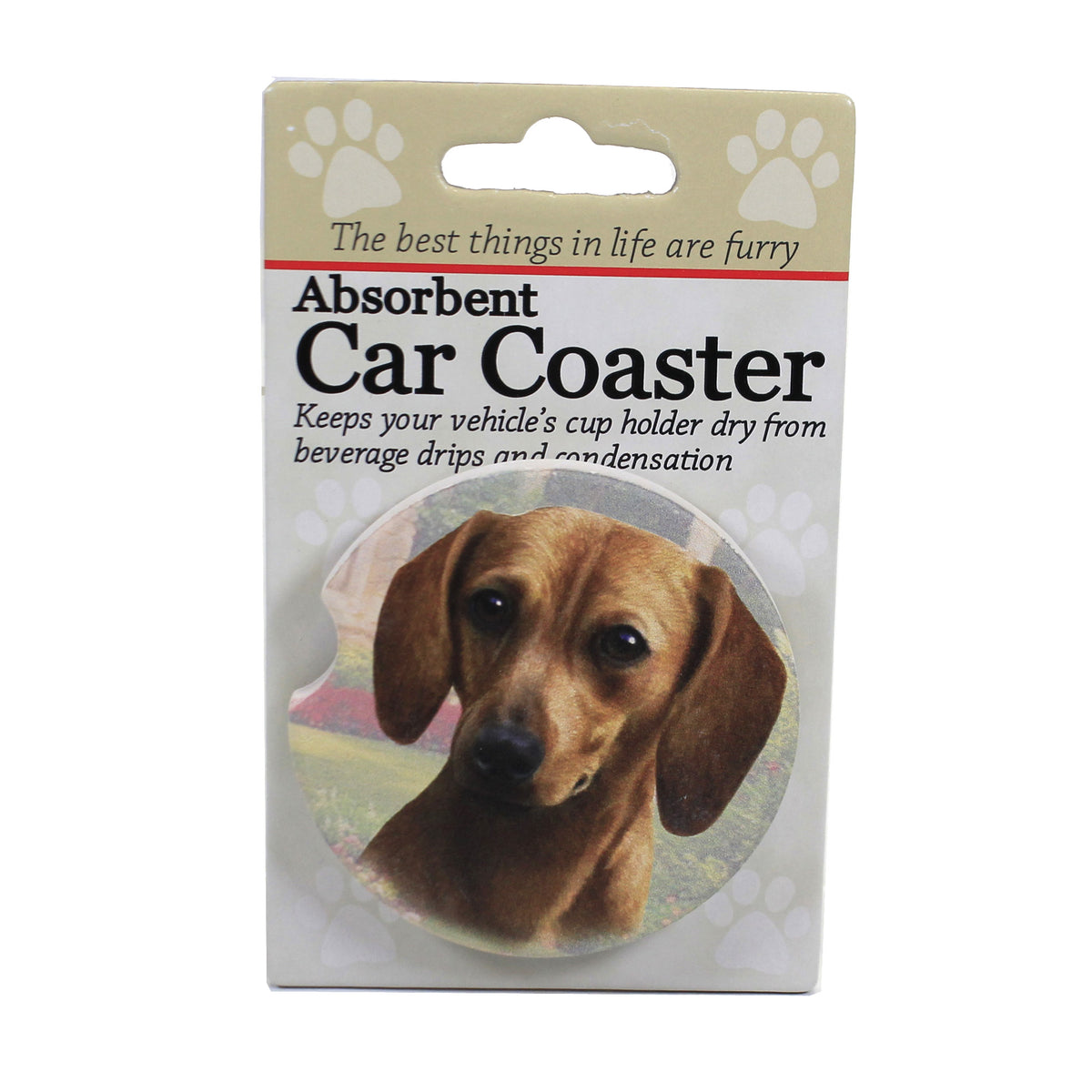 (49565) Red Dachshund Car Coaster