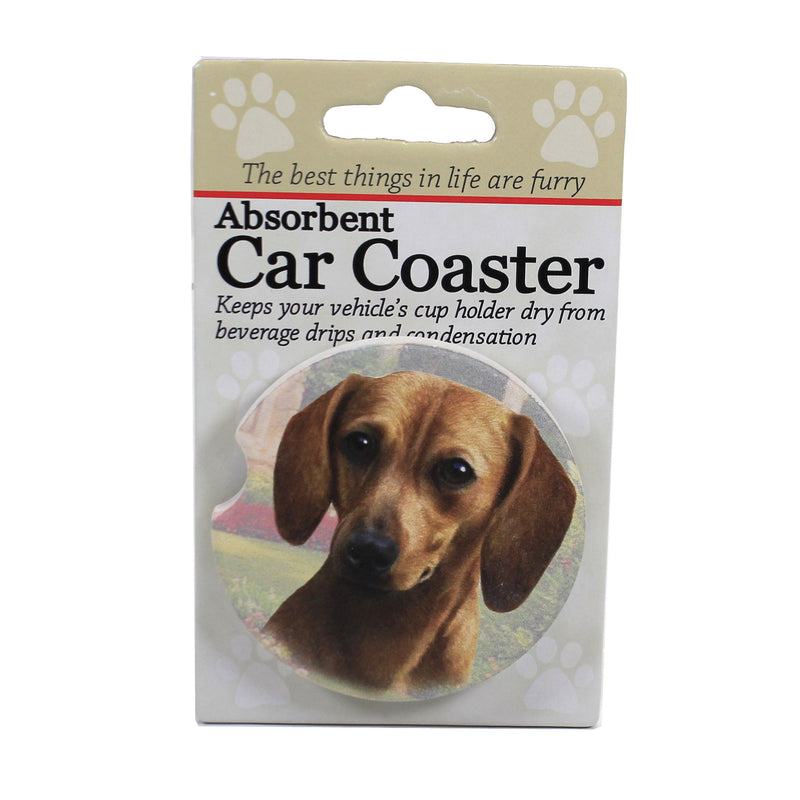 (49565) Red Dachshund Car Coaster