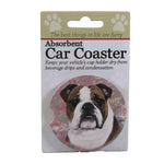 Car Coaster Bulldog Car Coaster Sandstone Absorbant 2318 (49580)