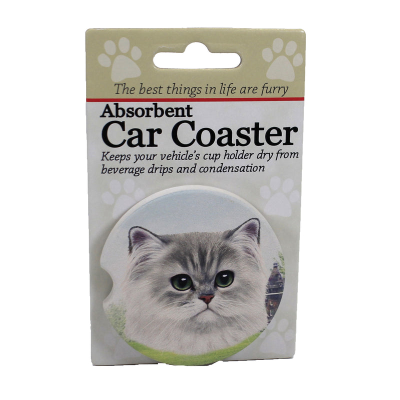 Car Coaster Persian Cat Car Coaster Sandstone Absorbent 2324 (49611)