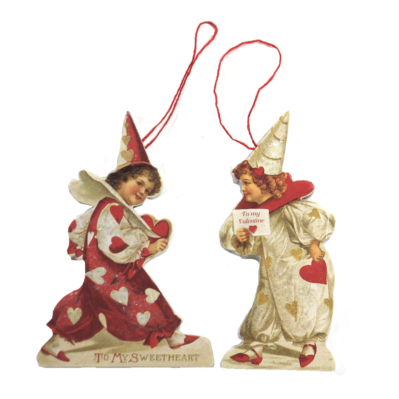 Valentine's Day Little Sweatheart Dummy Boards Wood Set/ 4 Ornaments Rl7275