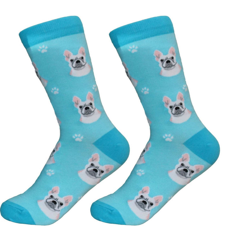 French Bulldog Socks - One Pair Of Socks 14.0 Inch, Cotton - Premium Cotton Quality 80064 (49649)