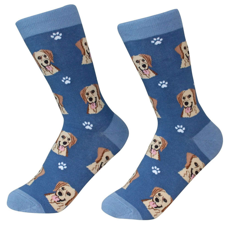 Yellow Labrador Retriever Socks - One Pair Of Socks 14.0 Inch, Cotton - Premium Quality 80020. (49669)