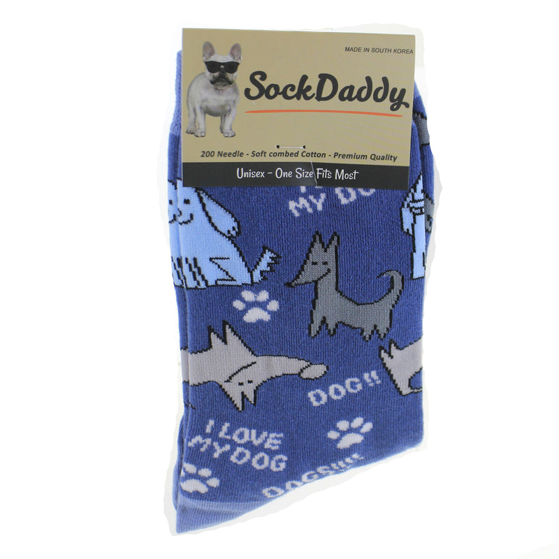 Novelty Socks I Love My Dog Socks Cotton Premium Quality 800165 (49675)