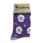 Bichon Frise Socks - One Pair Of Socks 14.0 Inch, Cotton - Premium Cotton 8004 (49677)
