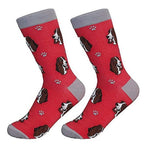Basset Hound Socks - One Pair Of Socks 14.0 Inch, Cotton - Premium Quality 8002. (49680)