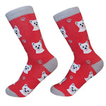 Westie Dog Socks - One Pair Of Socks 14.0 Inch, Cotton - Premium Quality 80045 (49681)