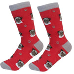 Pug Sock Daddy Socks - One Pair Socks 15.25 Inch, Cotton - Premium Quality 80031. (49686)