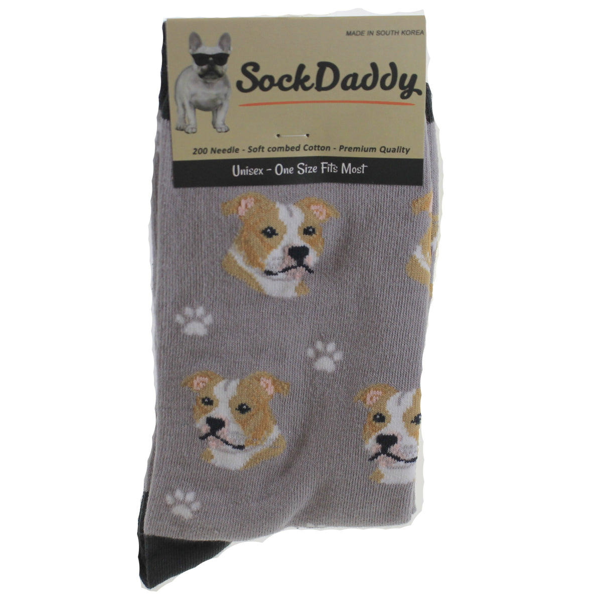 (49694) Pit Bull Sock Daddy Socks