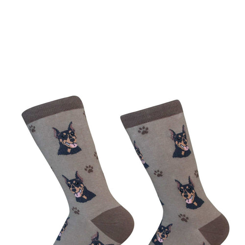 Novelty Socks Doberman Sock Daddy Socks - - SBKGifts.com