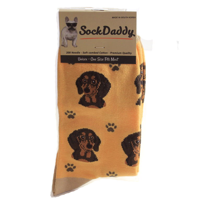 Dachshund Sock Daddy Socks - One Pair Socks 15.25 Inch, Cotton - Premium Quality 80014.. (49699)