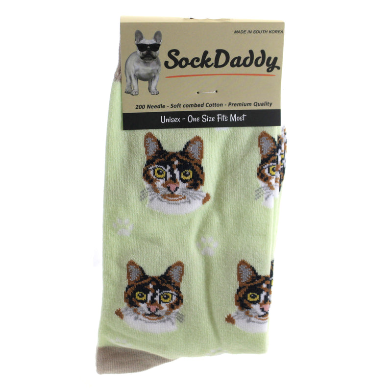 (49708) Calico Cat Sock Daddy Socks