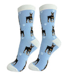 Novelty Socks Doberman Happy Tails Socks Cotton Premium Quality 800Fb101 (49728)