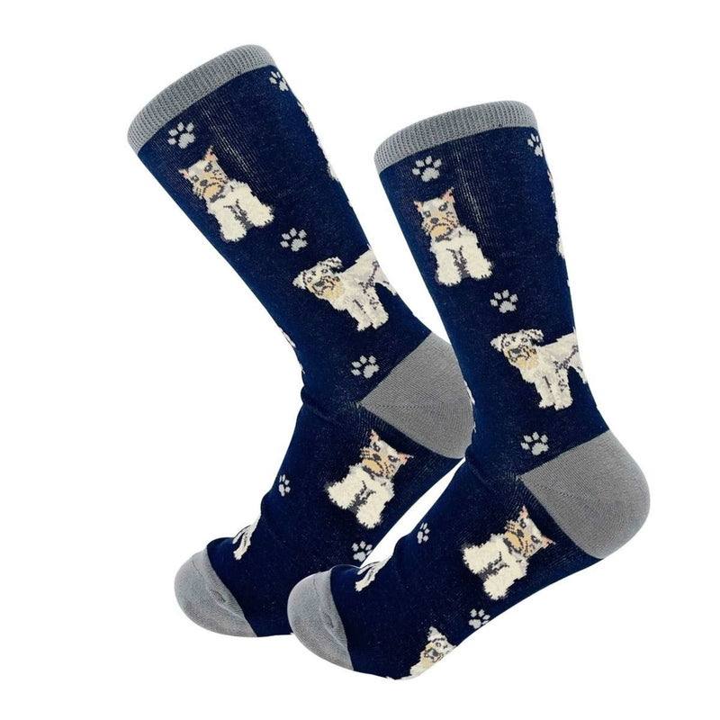 Novelty Socks Schnauzer Happy Tails Socks Cotton Premium Quality 800Fb105