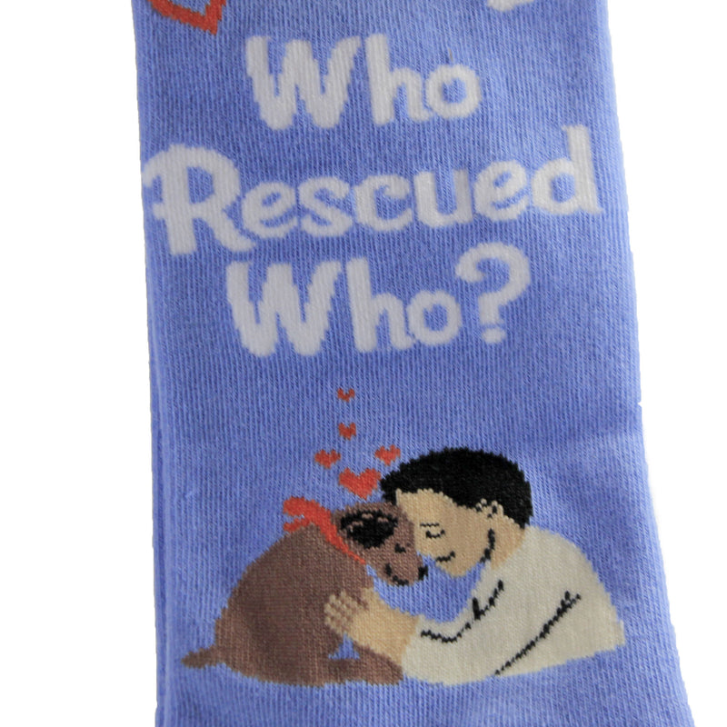 Novelty Socks Rescue Dog Happy Tail Socks - - SBKGifts.com