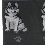 Novelty Socks Siberian Husky Happy Tails Sock - - SBKGifts.com