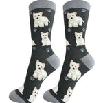 Novelty Socks Westie Happy Tail Socks Cotton Premium Quality 800Fb45 (49749)