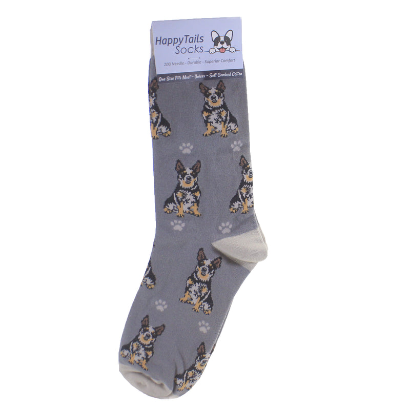 Novelty Socks Australian Cattle Dog Socks Cotton Happy Tails 800Fb90