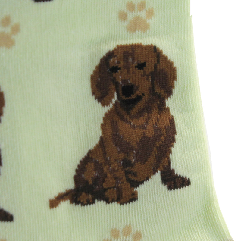 Novelty Socks Red Daschund Happy Tails Socks - - SBKGifts.com