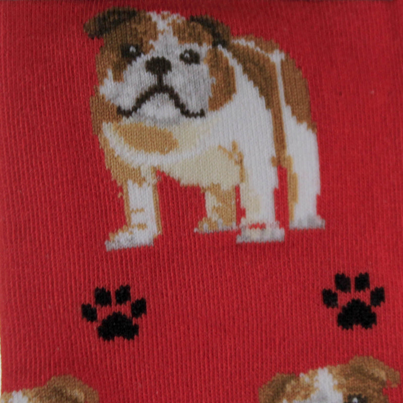 Novelty Socks Bulldog Happy Tails Socks - - SBKGifts.com