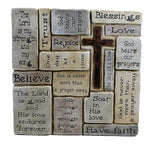 Home Decor Crossword Wall Plaque Polyresin Religious Love Blessing Lord 46467 (49795)