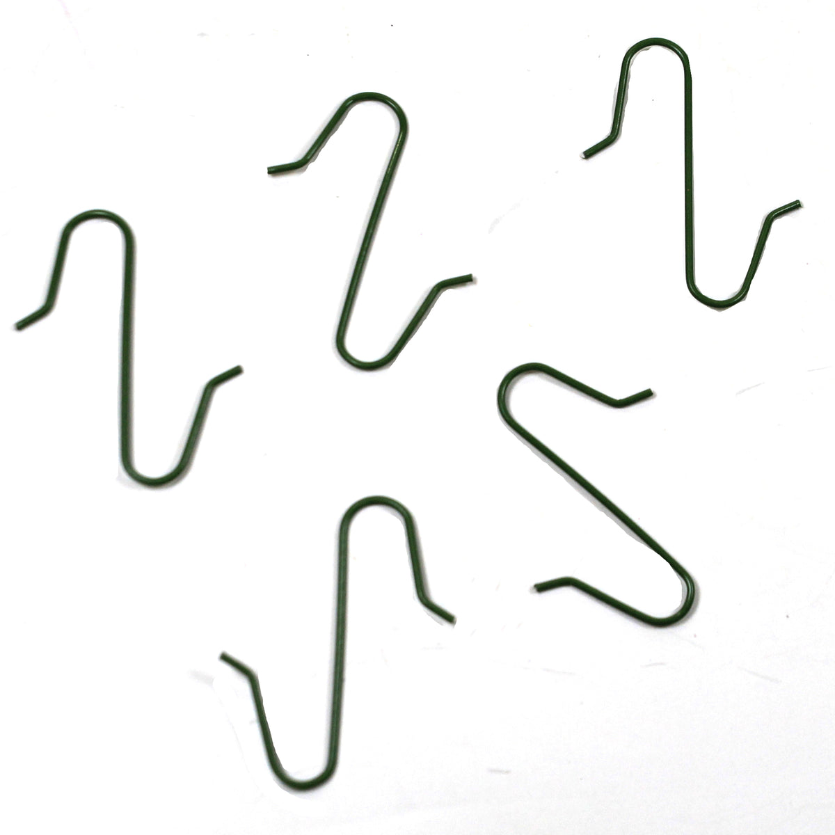 (49797) Green Wire Ornament Hooks
