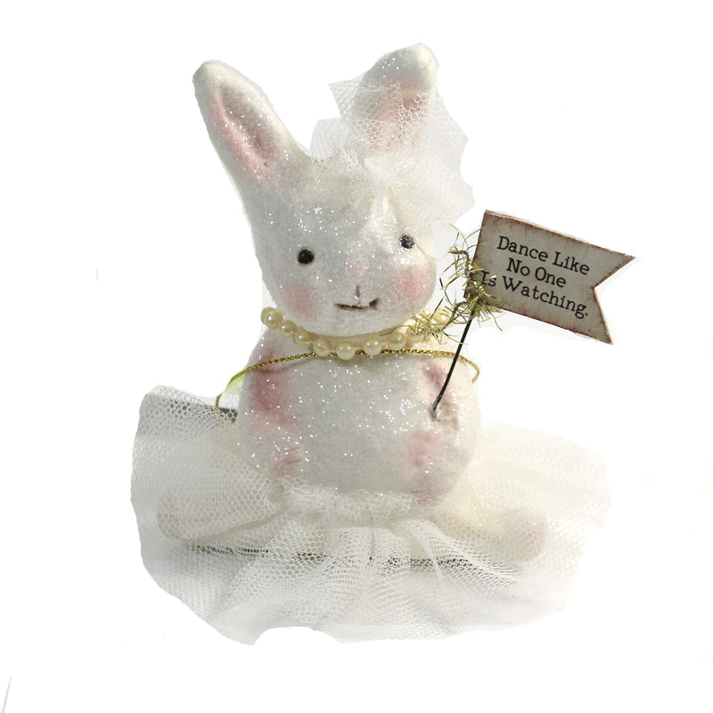 Ballerina White Bunny - 1 Figurine 4 Inch, Polyresin - Ballet Dance Tulle Tutu Ma9258 (49819)
