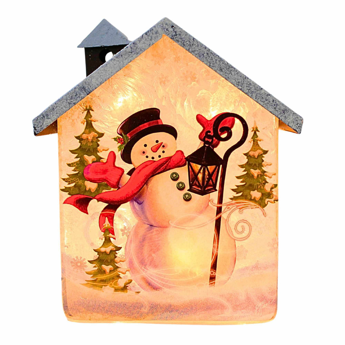 (49859) Jolly Snowman Small Glass House