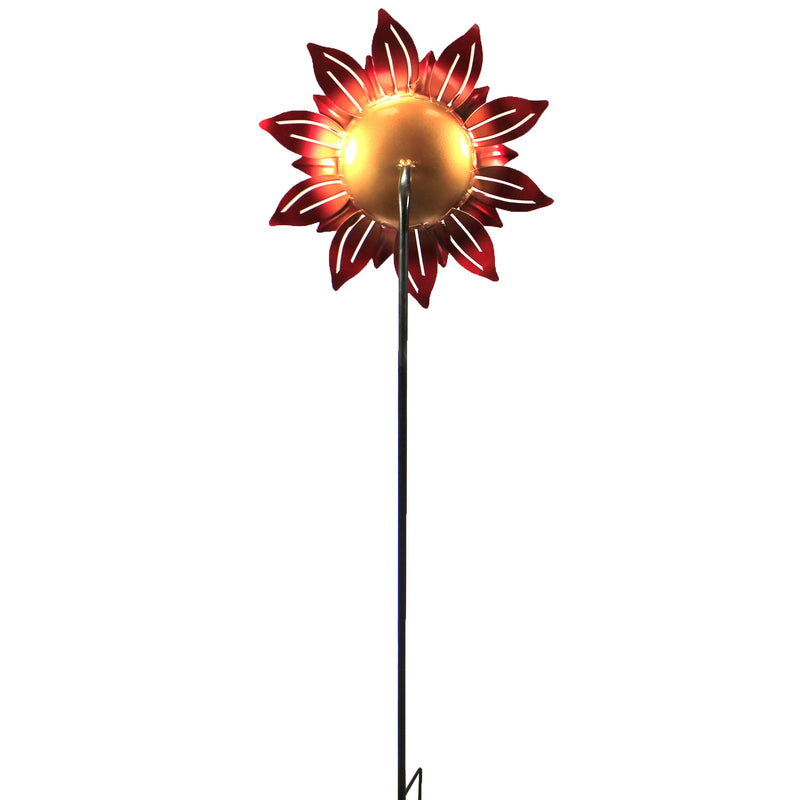Home & Garden Orange/Red Mosaic Flower Stake - - SBKGifts.com