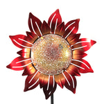 Home & Garden Orange/Red Mosaic Flower Stake - - SBKGifts.com