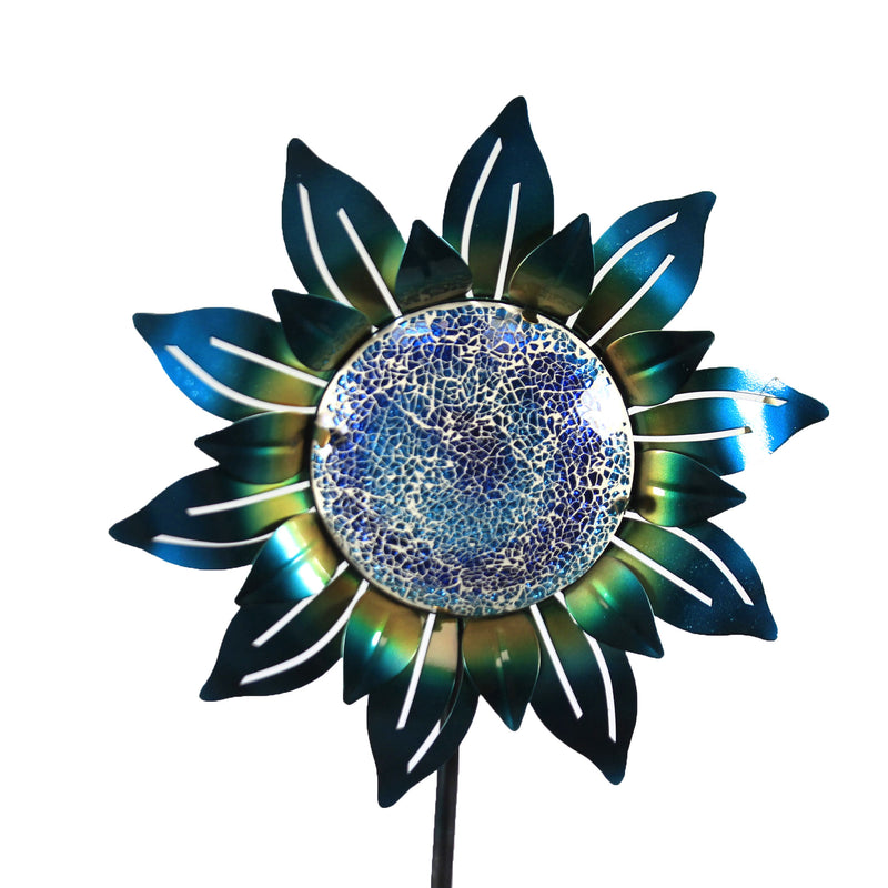 Regal Art & Gift Blue Mosaic Flower Stake - - SBKGifts.com