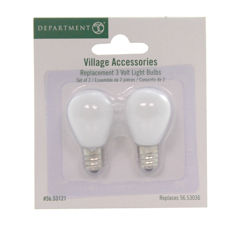 Department 56 Accessory 3 Volt Light Bulbs Glass Village Lights 53121 (4987)