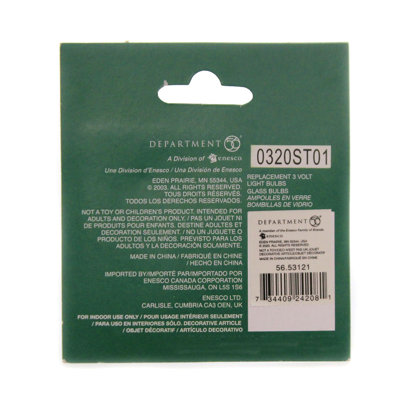 Department 56 Accessory 3 Volt Light Bulbs - - SBKGifts.com